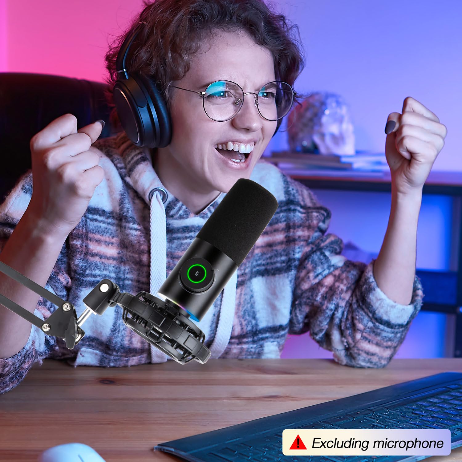 Amazon.com: Fifine K658 Mic Pop Filter Microphone Windscreen, Mic